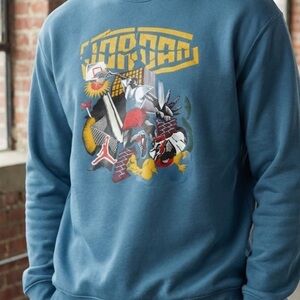 Jordan Blue Crewneck Sweater with Graphic
